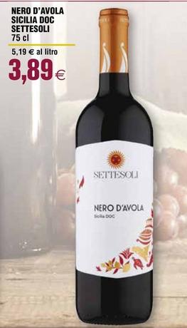 Offerta per Settesoli - Nero D'Avola Sicilia DOC a 3,89€ in Ipercoop