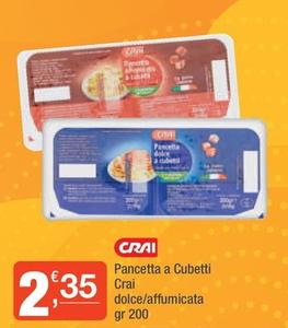 Offerta per Crai - Pancetta A Cubetti a 2,35€ in Crai