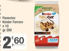 Offerta per Ferrero - Panecioc Kinder a 2,6€ in Crai