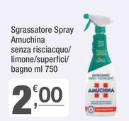 Offerta per Amuchina - Sgrassatore Spray a 2€ in Crai