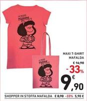 Offerta per Maxi T-shirt Mafalda a 9,9€ in Spazio Conad