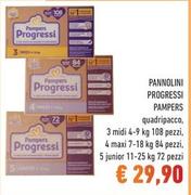 Offerta per Pampers - Pannolini Progressi a 29,9€ in Spazio Conad