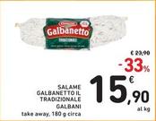 Offerta per Galbani - Salame Galbanetto Il Tradizionale a 15,9€ in Spazio Conad