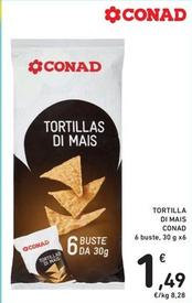 Offerta per Conad - Tortilla Di Mais a 1,49€ in Spazio Conad