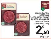 Offerta per Conad - Sapori&Idee Hamburger Di Scottona Percorso Qualità a 2,4€ in Spazio Conad