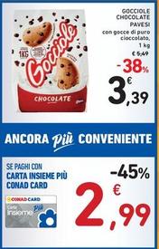 Offerta per Pavesi - Gocciole Chocolate a 3,39€ in Spazio Conad