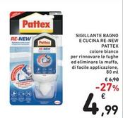 Offerta per Pattex - Sigillante Bagno E Cucina Re-new a 4,99€ in Spazio Conad