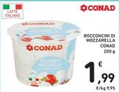 Offerta per Conad - Bocconcini Di Mozzarella a 1,99€ in Spazio Conad