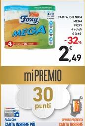 Offerta per Foxy - Mega Carta Igienica a 2,49€ in Spazio Conad