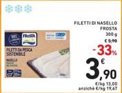 Offerta per Frosta - Filetti Di Nasello a 3,9€ in Spazio Conad