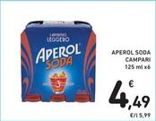 Offerta per Campari - Aperol Soda a 4,49€ in Spazio Conad