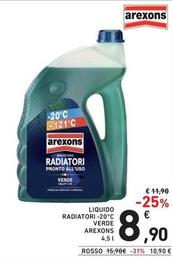 Offerta per Arexons - Liquido Radiatori -20°c Verde a 8,9€ in Spazio Conad