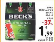 Offerta per Becks - Birra Original Pils a 1,99€ in Spazio Conad