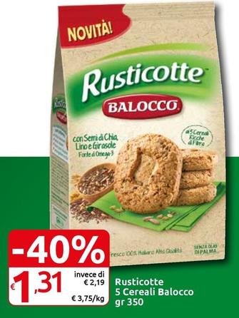 Offerta per Balocco - Rusticotte 5 Cereali a 1,31€ in Carrefour Express