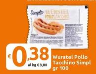 Offerta per Simpl - Wurstel Pollo Tacchino a 0,38€ in Carrefour Express