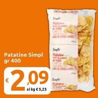 Offerta per Simpl - Patatine a 2,09€ in Carrefour Express