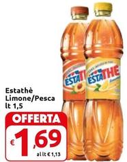 Offerta per Estathé - Limone/Pesca a 1,69€ in Carrefour Express