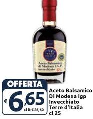 Offerta per Terre D'Italia - Aceto Balsamico Di Modena IGP Invecchiato a 6,65€ in Carrefour Express