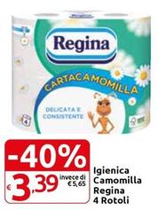 Offerta per Regina - Igienica Camomilla a 3,39€ in Carrefour Express