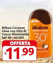 Offerta per Bilboa - Coconut Glow Con Olio Di Cocco Illuminante SPF 30 a 11,99€ in Carrefour Express