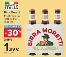 Offerta per Moretti - Birra a 1,99€ in Carrefour Market