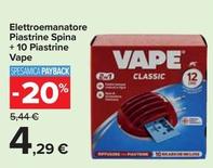 Offerta per Vape - Elettroemanatore Piastrine Spina +10 Piastrine a 4,29€ in Carrefour Market