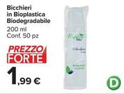 Offerta per Bicchieri In Bioplastica Biodegradabile a 1,99€ in Carrefour Market