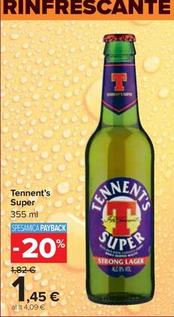 Offerta per Tennent's - Super a 1,45€ in Carrefour Market