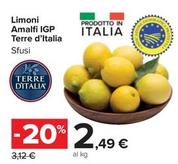 Offerta per Terre D'Italia - Limoni Amalfi IGP a 2,49€ in Carrefour Market