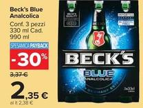 Offerta per Becks - Blue Analcolica a 2,35€ in Carrefour Market