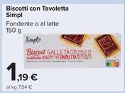 Offerta per Simpl - Biscotti Con Tavoletta a 1,19€ in Carrefour Market