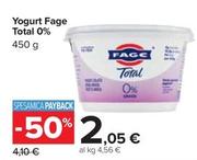 Offerta per Fage - Yogurt Total 0% a 2,05€ in Carrefour Market
