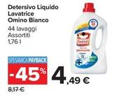 Offerta per Omino Bianco - Detersivo Liquido Lavatrice a 4,49€ in Carrefour Market