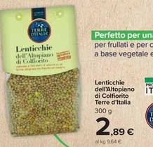 Offerta per Terre D'Italia - Lenticchie Dell'Altopiano Di Colfiorito a 2,89€ in Carrefour Market