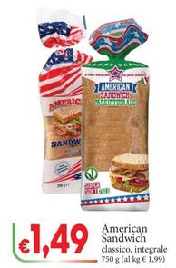 Offerta per American Sandwich a 1,49€ in D'Italy