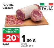 Offerta per Pancetta Coppata a 1,69€ in Carrefour Market