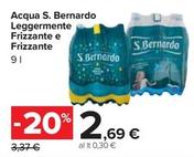 Offerta per S. Bernardo - Acqua Leggermente Frizzante a 2,69€ in Carrefour Market