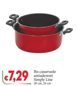 Offerta per Bis Casseruole Antiaderenti Simply Line a 7,29€ in D'Italy