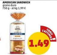 Offerta per Il Buon Pane - American Sandwich a 1,49€ in PENNY