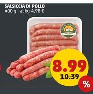 Offerta per Sapor Di Cascina - Salsiccia Di Pollo a 8,99€ in PENNY