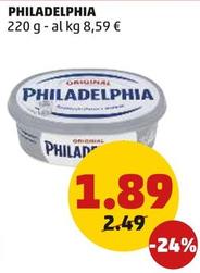 Offerta per Philadelphia - 220 G a 1,89€ in PENNY