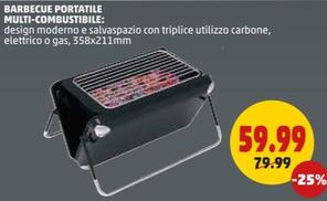 Offerta per Barbecue Portatile Multi-Combustibile a 59,99€ in PENNY