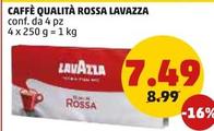 Offerta per Lavazza - Caffè Qualità Rossa a 7,49€ in PENNY