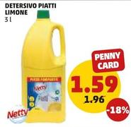 Offerta per Netty - Detersivo Piatti Limone a 1,59€ in PENNY
