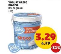 Offerta per Welless - Yogurt Greco Bianco a 3,29€ in PENNY