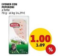 Offerta per Moser - Lyoner Con Peperoni a 1€ in PENNY