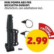 Offerta per Dunlop - Mini Pompa Abs Per Bicicletta a 2,99€ in PENNY
