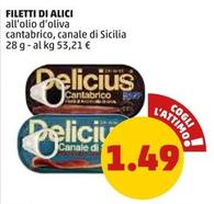 Offerta per Delicius - Filetti Di Alici a 1,49€ in PENNY