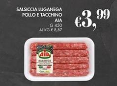 Offerta per Aia - Salsiccia Luganega Pollo E Tacchino a 3,99€ in Coal
