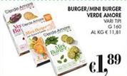 Offerta per Verde Amore - Burger/ Mini Burger a 1,89€ in Coal